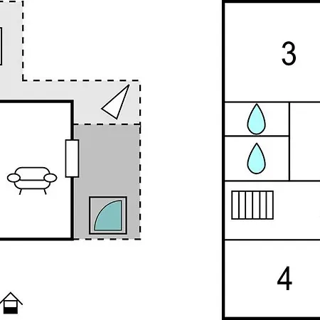 Feriehus Lovely In With Kitchen *